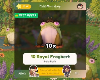 Palia Plushies - 10x Royal Frogbert Plush - (NEW PLUSH)