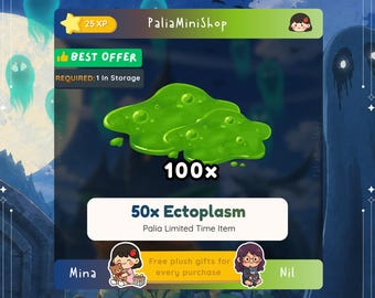 Palia - 100 Ectoplasm - NEW PATCH - Palia Bulletin Board - Spooky Moon Store