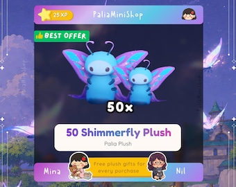 Palia Plushies - 50x Shimmerfly Plush - (NEW PLUSH)