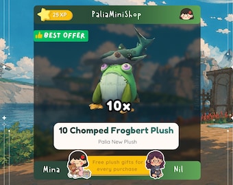 Palia Plushies - 10x Chomped Frogbert Plush Bundle - (NEW PLUSH)