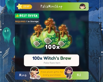 Palia - 100 Witch’s Brew Potions - NEW PATCH - Fall's Faire: Frights & Delights - Spooky Moon Store