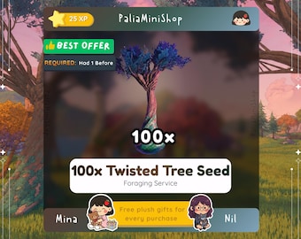 Palia - 100x Twisted Tree Seed - Palia Drops - Decorating