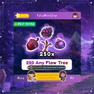 Palia Flow Tree - 250x Custom Mix & Match Bundle - Palia Foraging, Juniper,Acorn,Pinecone,Samara
