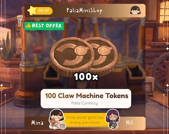 Palia - 100 Zeki Claw Machine Token - Zeki Coin