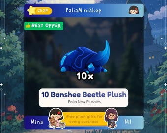Palia Plushies - 10x Banshee Beetle Plush - (NEW PLUSH) - Fall's Faire: Frights & Delights - Halloween