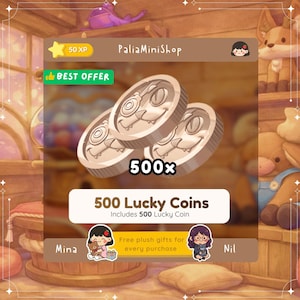 Palia - 500 pièces porte-bonheur - Peluches Zeki - Zeki Coin