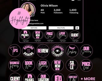 Highlight Covers for beauty icons IG story covers, Nail tech,salon branding insta icon