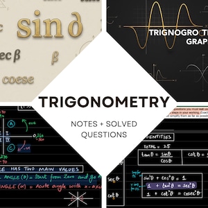 A-Level  Trigonometry 9709 Mathematics Paper 3 Notes | Solved Questions | A Grade Exam Guide PDF
