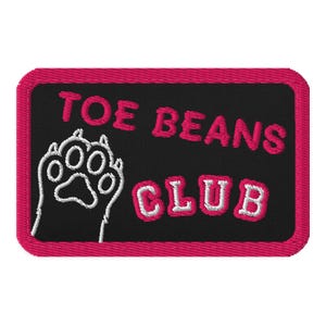 Toe Beans Club - Embroidered Patches with Velcro