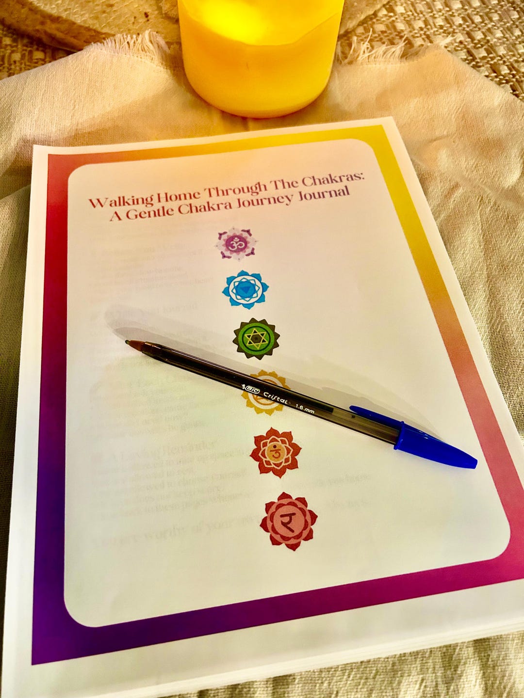 7 Chakra Journal Printable | Chakra Healing Workbook With Reflection ...