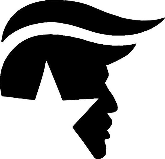 Donald Trump Face Outline Campaign Vehicle Vinyl Decal - Etsy