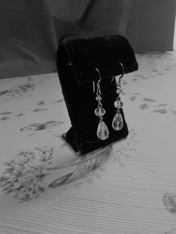 REDUCED Crystal Dangles Earrings on French Hooks