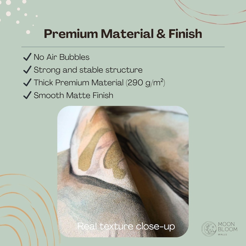 Custom Size Nursery Wallpaper: Paste-the-Wall Easy Installation