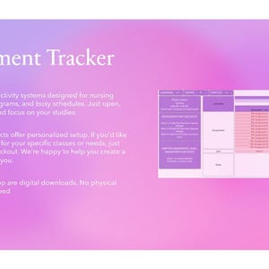 Opdrachttracker voor verpleegscholen | Excel-studieplanner (digitale download)
