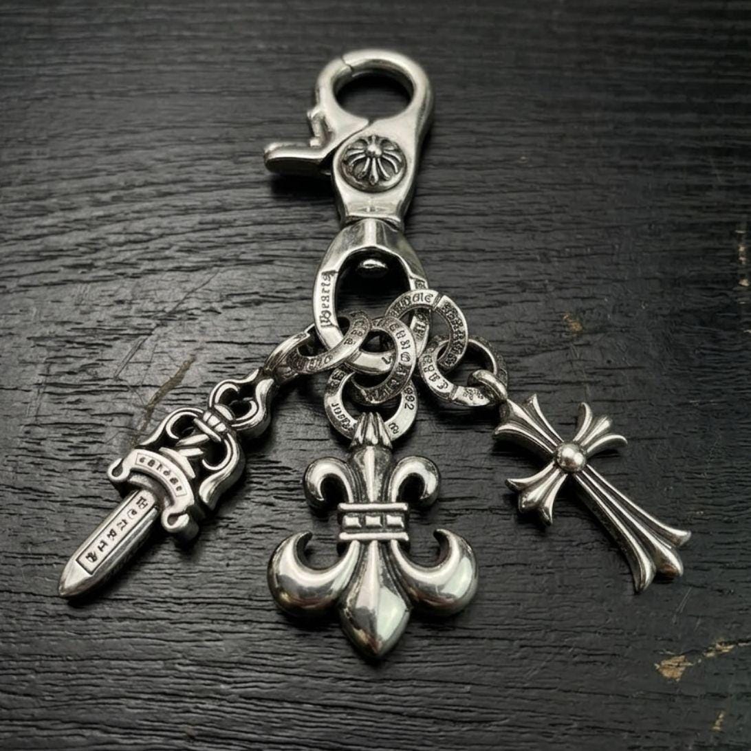 Chrome hearts keychain - Etsy Portugal
