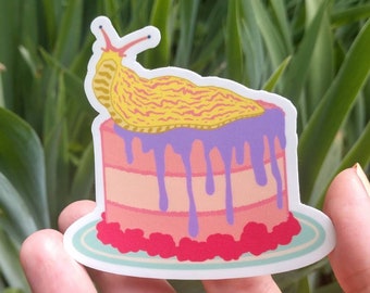 Slug Cake Die-Cut Sticker