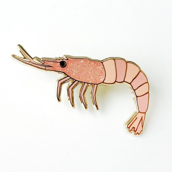 Shrimp Enamel Pin