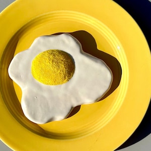 Ceramic Fried Egg Original Kitchen Wall Art image 1