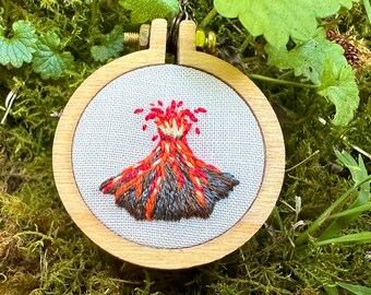 Volcano Necklace Embroidery
