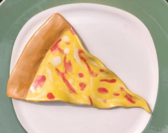 Ceramic Cheese Pizza Slice Wall Art