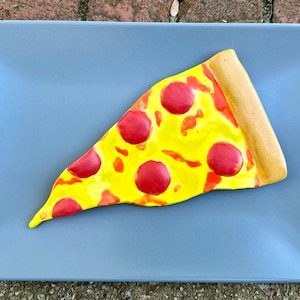 Ceramic Pepperoni Pizza Slice Wall Art