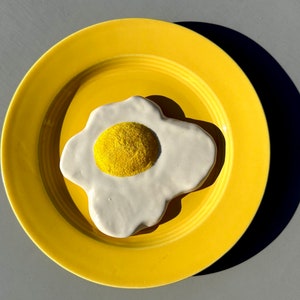 Ceramic Fried Egg Original Kitchen Wall Art image 3