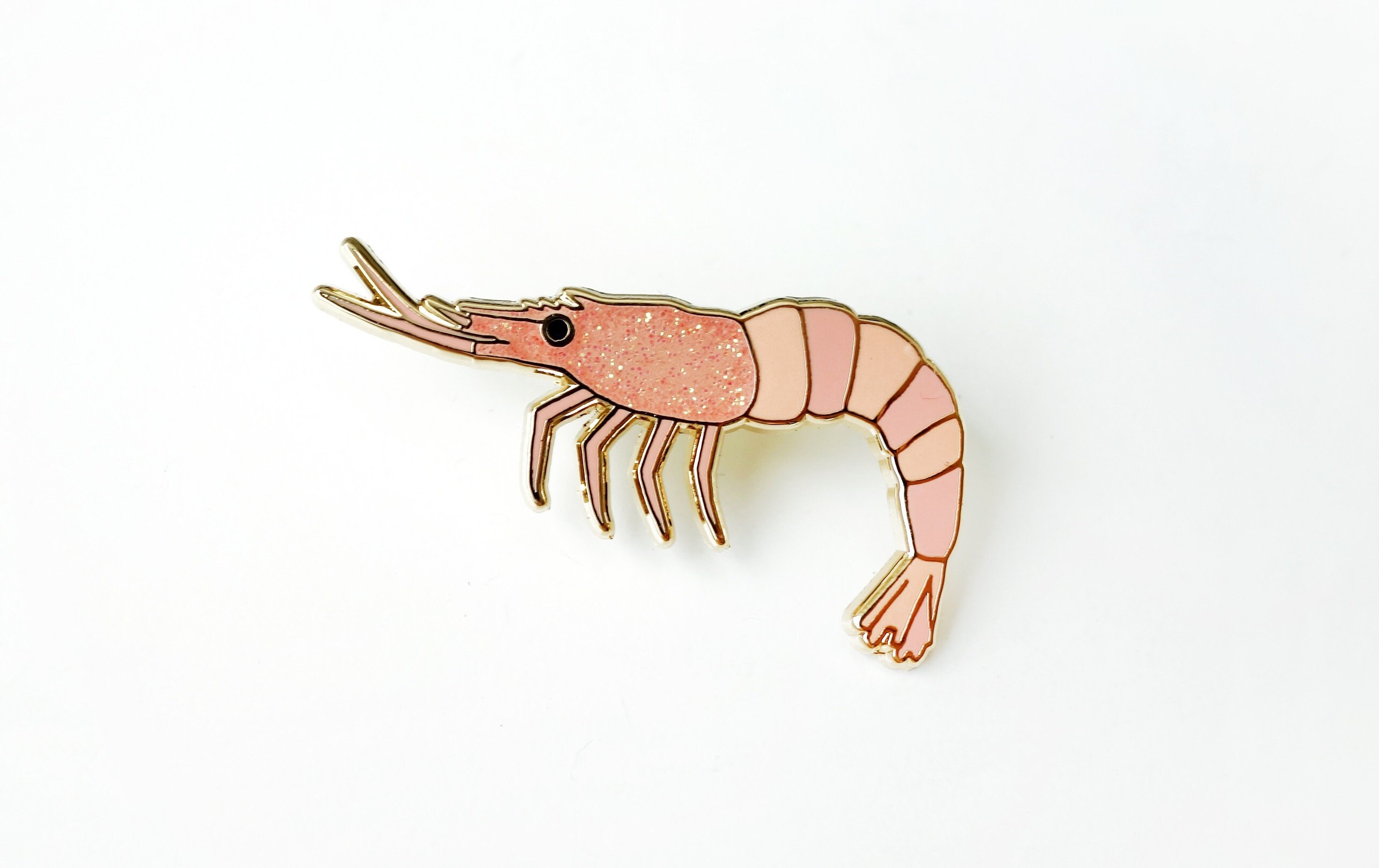 Shrimp Enamel Pin