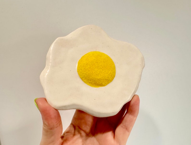 Ceramic Fried Egg Original Kitchen Wall Art image 5