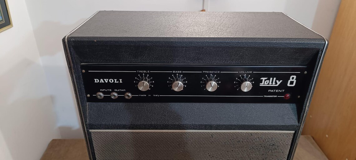 Davoli Jolly 8 Guitar Amplifier Vintage 1970s – Analog Solid State – Made in Italy, foto 3 di 5