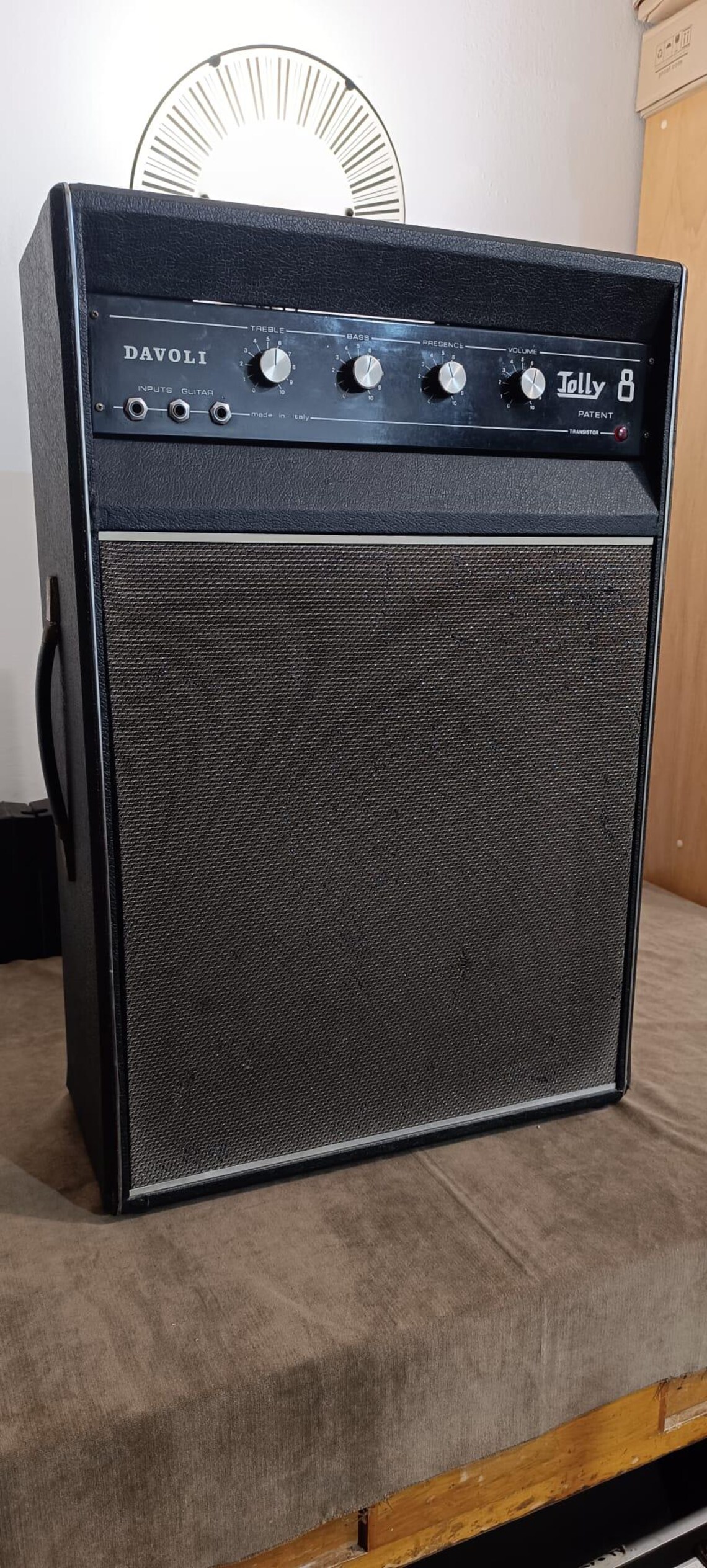Davoli Jolly 8 Guitar Amplifier Vintage 1970s – Analog Solid State – Made in Italy, foto 4 di 5