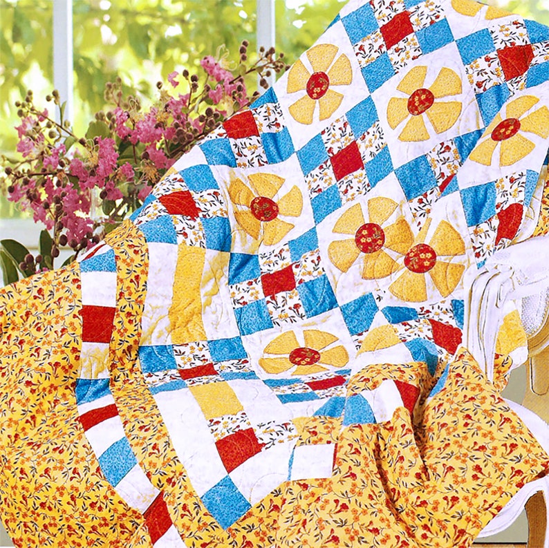 Sunshine & Daisies PDF Quilt Pattern Quilt Patterns Sewing Etsy