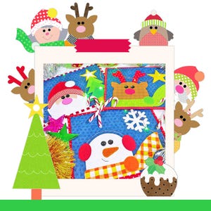 Christmas Snack Mat Pattern: Jingle Bells Placemat PDF (Digital Download)