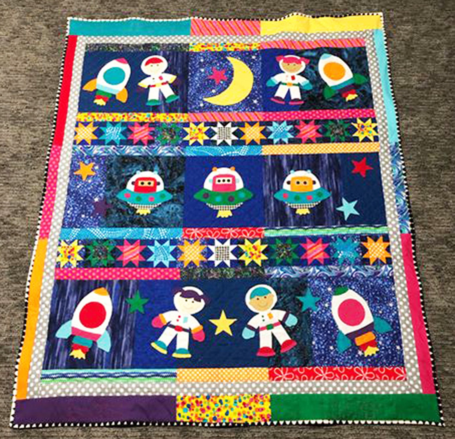Space Quest PDF Quilt Pattern Quilt Patterns Space Quilt Etsy