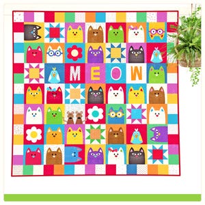 The Catnip Cats Digital Quilt Pattern