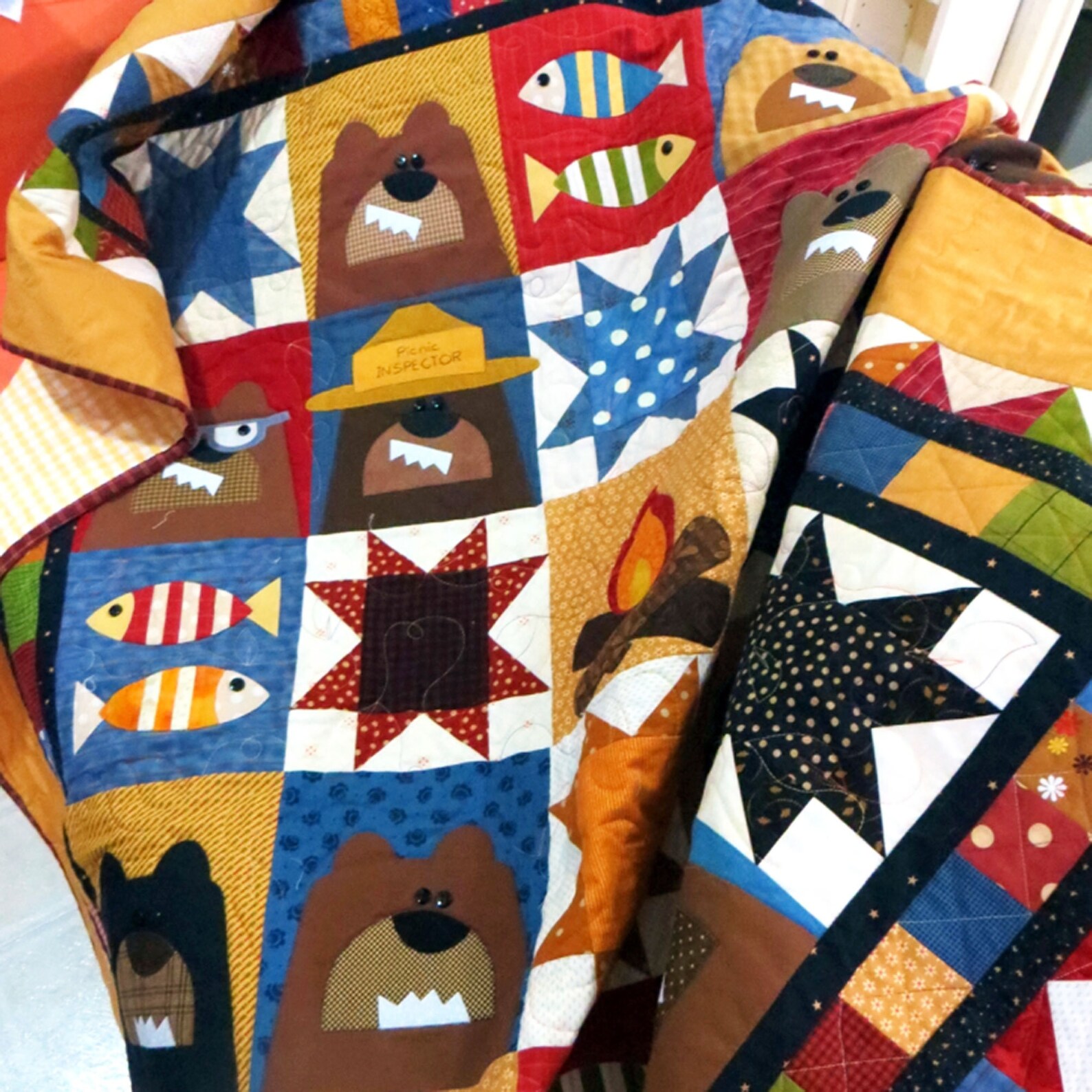 Camp Grizzly PDF Quilt Pattern Quilt Patterns Kids Quilt Etsy