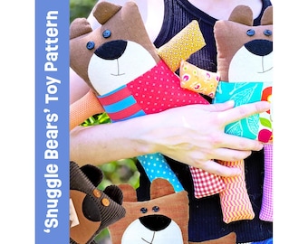 Snuggle Bears: Easy Teddy Bear Soft Toy Pattern (Digital Download)