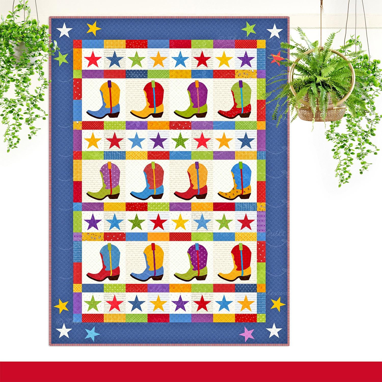 Boot-n-Skoot Digital Quilt Pattern