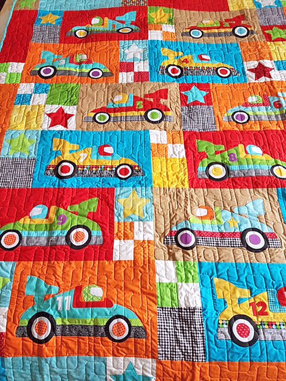 Homemade Race Car selling Racing Quilt 48X60 In