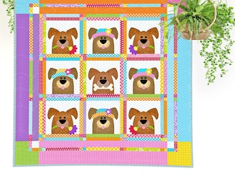 Câpres canines : motif de courtepointe appliqué pour chien (PDF)