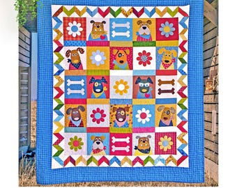 The Kennel Club : motif appliqué de courtepointe pour chien (téléchargement numérique)