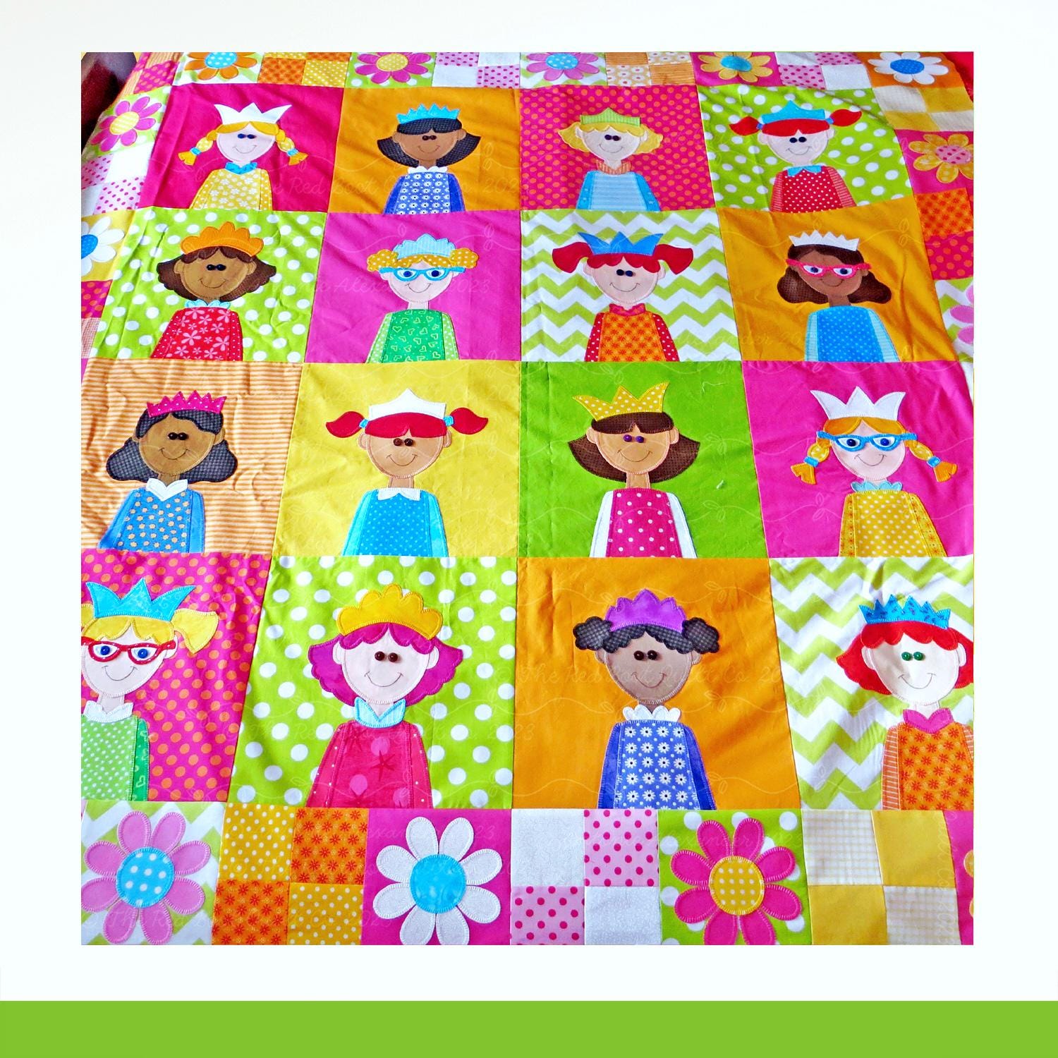 Princesses Quilt Tutorials Little Princesses: Princess Quilt Pattern (PDF) Bonus Prince Templates ...