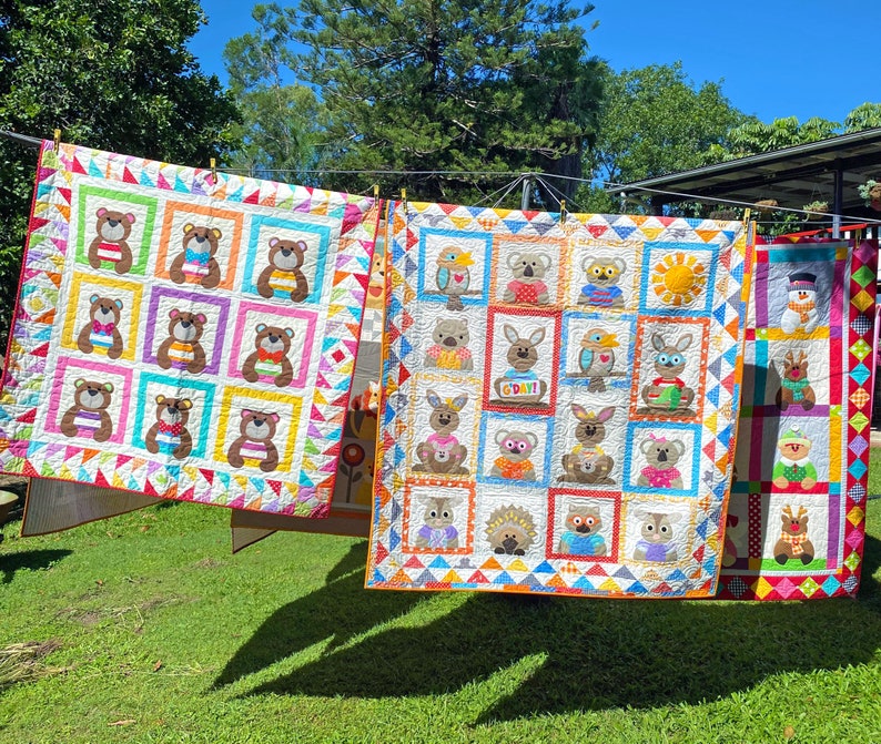 The Land Down Under PRINTED Quilt Pattern Applique Quilt Etsy Australia