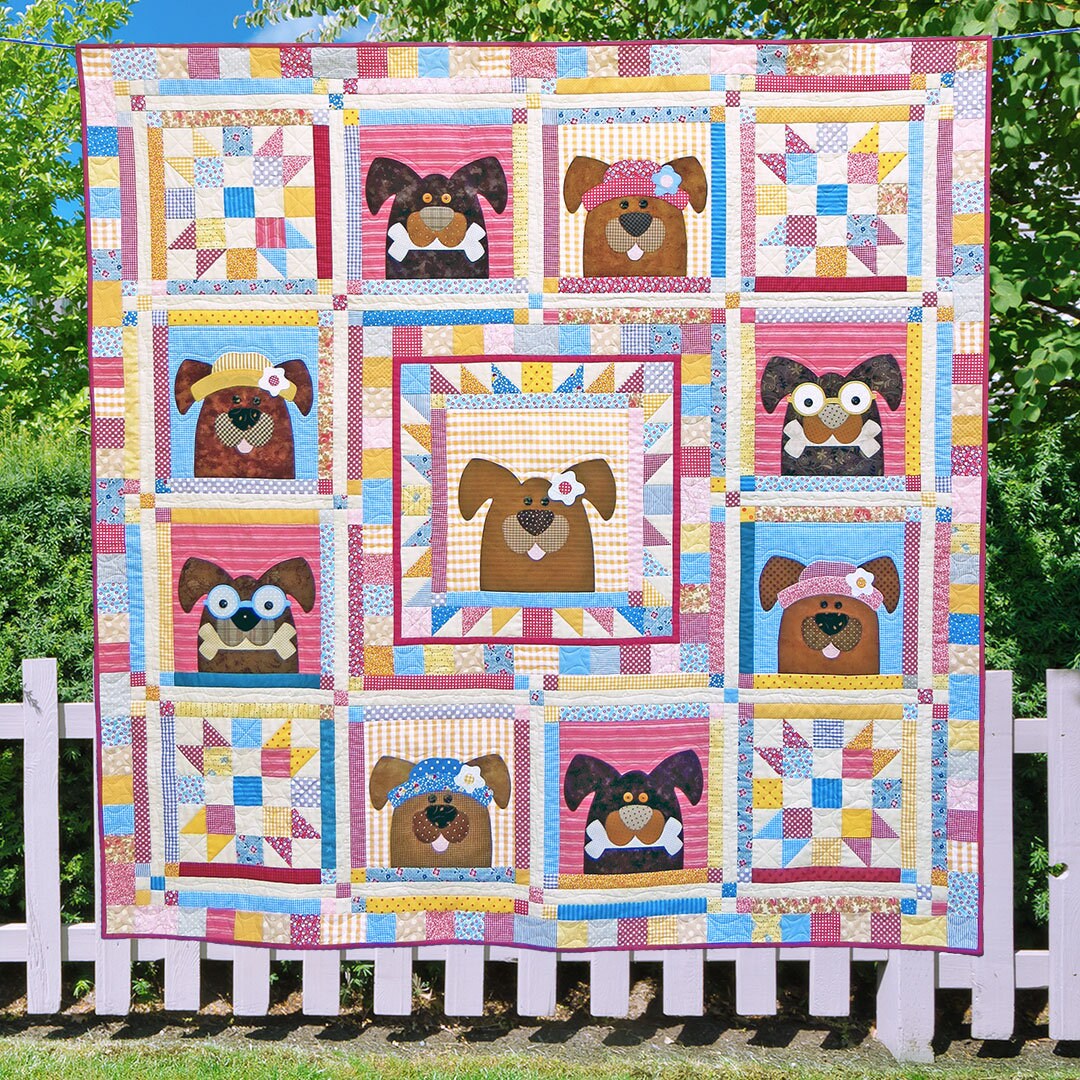 Hound Dogs PDF Quilt Patterns Quilt Patterns Dog Quilt Etsy