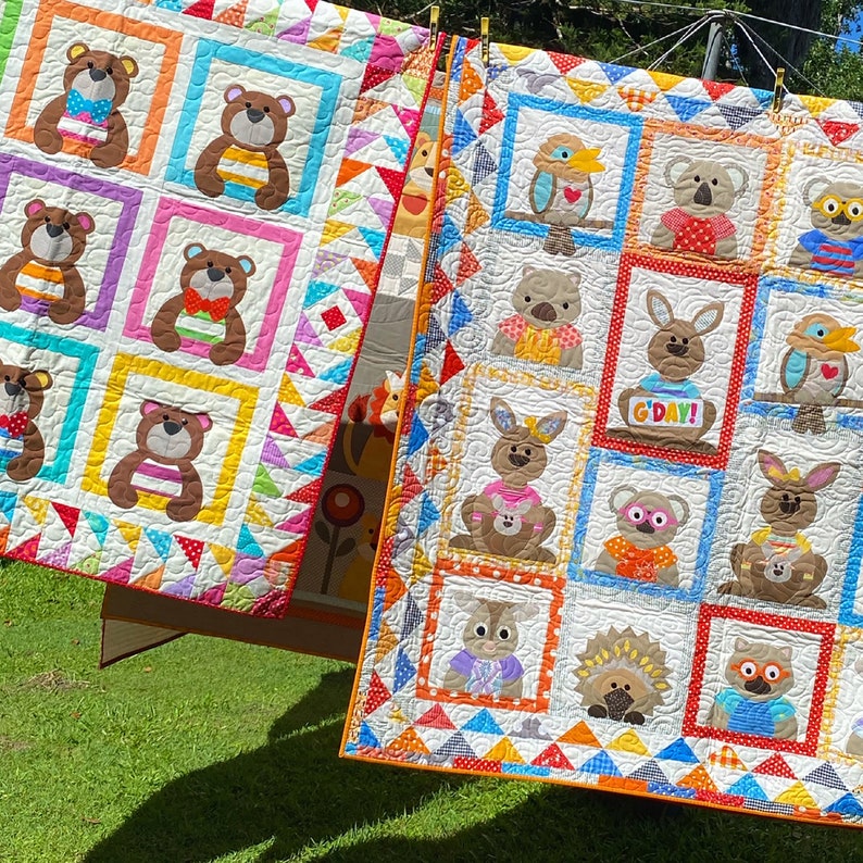 The Land Down Under PRINTED Quilt Pattern Applique Quilt Etsy Australia