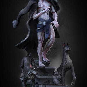 Conde Orlok - Señor vampiro Nosferatu, miniatura de resina para DnD Pathfinder RPG, juego de rol de terror, mesa, modelo 3D, kit de modelo de resina STL pintado