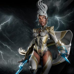 Notizie sulle figure Stl - Statua STL della Tempesta/Dea degli Elementi/Modello di stampa 3D/File STL digitale