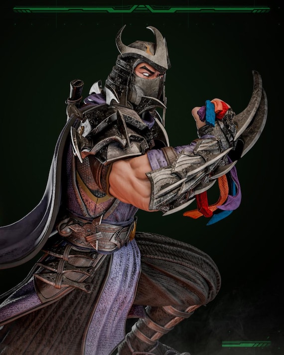 3D-PRIN太郎品 Shredder 3D Print Model STL – Sculpture & Bust Version | Armored