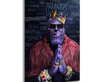 Thanos Canvas Art Print: Avenger's Supervillain Home Decor