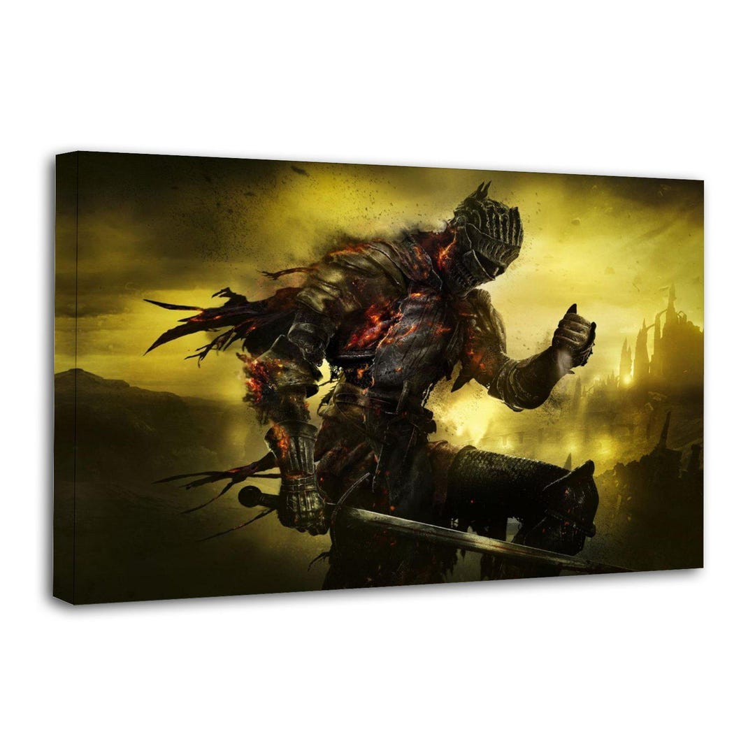 Dark Soul Game Canvas Art Print, Living Room Decor - Etsy