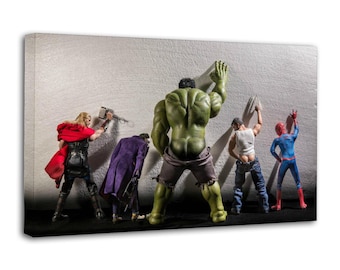 El vengador Hulk, Iron-Man, Thor, Joker, pintura sobre lienzo, arte de pared, póster, imagen impresa, decoración de paredes de sala de estar, pósteres para el hogar